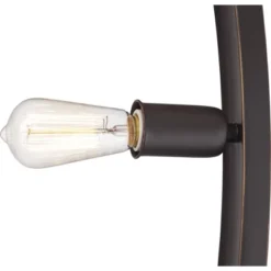 Franklin Iron Works Arcos Industrial Arc Floor Lamp 71" Tall Bronze Brown Metal Dimmable LED Decor For Living Room Reading Bedroom Office House Home -Home Improvement Store GUEST 0089ead0 b0c1 45f8 9a2d 3788cbc72867