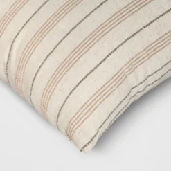 Cotton Flax Woven Striped Square Throw Pillow - Threshold™ -Home Improvement Store GUEST 08c83243 712a 4977 937c c04fac6ebbef