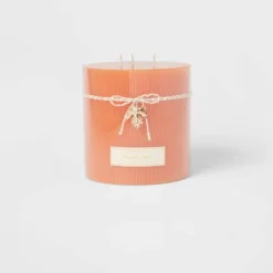 Ribbed Pillar Pumpkin Spice Candle - Threshold™ -Home Improvement Store GUEST 0d63d7f3 068b 4568 b0aa dd0d0ee144a9