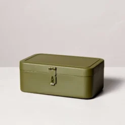 Decorative Metal Storage Box Green - Hearth & Hand™ With Magnolia -Home Improvement Store GUEST 13e14cf7 86df 4e7f 83b8 96fe6613459c