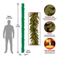 National Tree Company Pre-Lit 'Feel Real' Artificial Christmas Garland, Green, Frasier Grande, White Lights, Plug In, Christmas Collection, 9 Feet 6 National Tree Company Pre-Lit 'Feel Real' Artificial Christmas Garland, Green, Frasier Grande, White Lights, Plug In, Christmas Collection, 9 Feet -Home Improvement Store GUEST 14f5e7cf 7c78 49d3 9eef 6470dbdd258c