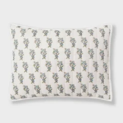 Voile Woodblock Printed Quilt Sham Ivory - Threshold™ 7 Voile Woodblock Printed Quilt Sham Ivory - Threshold™ -Home Improvement Store GUEST 18e7d34d e9d5 44c9 a257 784633d28fac