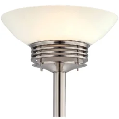 Possini Euro Design Light Blaster Art Deco Torchiere Floor Lamp 72 1/2" Tall Brushed Nickel LED Frosted Glass Bowl Shade For Living Room Bedroom House 11 Possini Euro Design Light Blaster Art Deco Torchiere Floor Lamp 72 1/2" Tall Brushed Nickel LED Frosted Glass Bowl Shade For Living Room Bedroom House -Home Improvement Store GUEST 1a464d20 c6d8 42bb b3df ad1b639fd5e4
