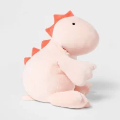 Dinosaur Weighted Plush Kids' Throw Pillow White/Blush - Pillowfort™ -Home Improvement Store GUEST 1b411338 de93 46f6 a961 3cf87871e33c
