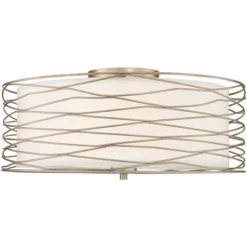 Possini Euro Design Modern Ceiling Light Flush Mount Fixture Antique Silver Leaf 18" Wide Wavy Spun White Drum For Bedroom Kitchen 12 Possini Euro Design Modern Ceiling Light Flush Mount Fixture Antique Silver Leaf 18" Wide Wavy Spun White Drum For Bedroom Kitchen -Home Improvement Store GUEST 1c10771f 7433 4e60 805e 5707d03c3807