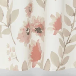Blooms Flat Weave Shower Curtain Coral - Threshold™ -Home Improvement Store GUEST 20d1e2c8 5b6d 4bb6 9627 163c8cae1e3a