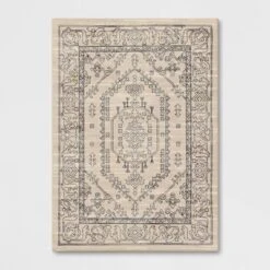 Plush Persian Style Area Rug Cream - Threshold™ -Home Improvement Store GUEST 21495567 798b 4c7e 88b2 01a16bec916d