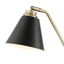 Possini Euro Design Sentry Modern Mid Century Desk Lamp 23" High Black Brass With USB Charging Port LED Adjustable Cone Shade For Bedroom Living Room 11 Possini Euro Design Sentry Modern Mid Century Desk Lamp 23" High Black Brass With USB Charging Port LED Adjustable Cone Shade For Bedroom Living Room -Home Improvement Store GUEST 272705e7 0adb 4698 8ace c516097468a3