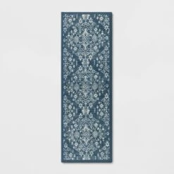 Vintage Print Comfort Rug Blue - Threshold™ -Home Improvement Store GUEST 27cfa3a5 387a 437b a65c 003e7fadefea