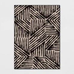 Abstract Lines Rug Black/Tan - Threshold™ -Home Improvement Store GUEST 2b3b14d6 1781 4d26 a5bb 3e2956f51323