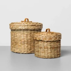 Woven Bath Storage Canister Beige - Hearth & Hand™ With Magnolia 9 Woven Bath Storage Canister Beige - Hearth & Hand™ With Magnolia -Home Improvement Store GUEST 2b7a62a5 36eb 4a08 b52d d2178e7920c0