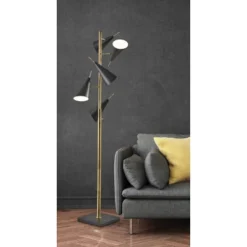 71.5" Owen Tree Lamp Black - Adesso -Home Improvement Store GUEST 30cde228 e613 40cf 8e51 6b0c4fd835da