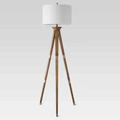Oak Wood Tripod Floor Lamp Dark Brown - Threshold™ -Home Improvement Store GUEST 35d9bf1b 7636 4291 92cf a74dbbfc9517