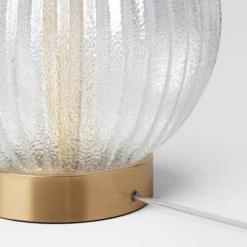 Small Ribbed Glass Lamp Base Clear - Threshold™ -Home Improvement Store GUEST 3afd392d 594c 4005 9b08 cc2e50aa3c8c
