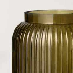 Ribbed Glass Jug Vase Dark Green - Hearth & Hand™ With Magnolia -Home Improvement Store GUEST 3b88faa0 254e 4d08 85ce bee525d3cdd2