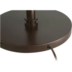 Possini Euro Design Industrial Floor Lamp Adjustable Arm 62.5" Tall Oiled Bronze Metal Light Brown Linen Drum Shade For Living Room Reading -Home Improvement Store GUEST 3e750c18 9193 4330 bf37 40277d0edaa0