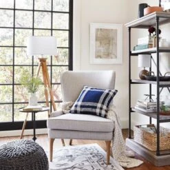 Oak Wood Tripod Floor Lamp Dark Brown - Threshold™ -Home Improvement Store GUEST 451eedd8 06bc 43dc bced a0cbcc3d0c93