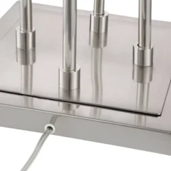 Possini Euro Design Modern Tree Floor Lamp With USB Charging Port 4-Light 72" Tall Brushed Nickel Glass Shade Living Room Reading -Home Improvement Store GUEST 4b0445e4 8496 4f35 9600 e4b4b2d4c3cb