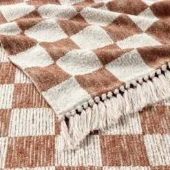 60"x80" Woven Cotton Checkered Bed Throw - Threshold™ -Home Improvement Store GUEST 4ce89455 f48f 439d b8d4 1dfb591a210f