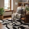 Abstract Inkblot Rug Black/White - Threshold™ -Home Improvement Store GUEST 4ebd94c0 588c 4d37 a38f 2a8f134bc60b