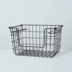 Stacking Wire Storage Basket Matte Black - Hearth & Hand™ With Magnolia -Home Improvement Store GUEST 51760ad1 4cd5 42e5 ad63 e77e3d305d6d