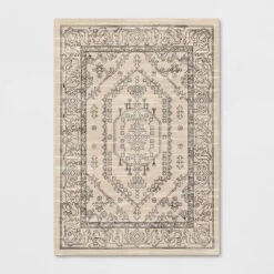 Plush Persian Style Area Rug Cream - Threshold™ -Home Improvement Store GUEST 57a5eb0f 24f2 4b22 b0b9 01d9a58810c6
