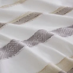 Madison Park 5pc Cove Clipped Jacquard Comforter Set White/Assorted Beiges -Home Improvement Store GUEST 5e050b15 cb07 4d79 847d 6024140b83fa