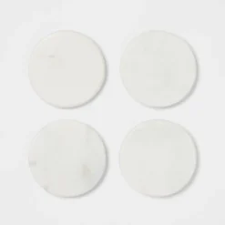 4pk Marble Coasters White - Threshold™ -Home Improvement Store GUEST 637cb091 4c4f 4ade a059 3bf46991e130