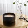 16oz Blackened Bowl Ceramic With Multi Woodwick And Dustcover Honeycrisp Apple Cider Candle Black - Threshold™ -Home Improvement Store GUEST 662061c0 e2e1 4e99 845a eed1af354814