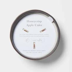 16oz Blackened Bowl Ceramic With Multi Woodwick And Dustcover Honeycrisp Apple Cider Candle Black - Threshold™ -Home Improvement Store GUEST 662f18f4 1b1d 4e09 b36e c380ba647f31