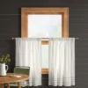2pk 42"x36" Light Filtering Stripe Border Curtain Tiers Cream/Gray - Threshold™ -Home Improvement Store GUEST 716d731e aae2 4421 85b0 f4ed11bd58e4