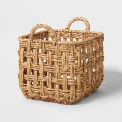 Twisted Open Checkered Weave Milk Crate Natural - Brightroom™ 10 Twisted Open Checkered Weave Milk Crate Natural - Brightroom™ -Home Improvement Store GUEST 7cdb0b06 63dd 4c9e 9054 23599ff003c3
