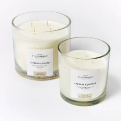 Clear Glass Cypress & Juniper Candle White - Threshold™ Designed With Studio McGee -Home Improvement Store GUEST 7d898c39 8a13 4ddb bd04 1def94ae2a46
