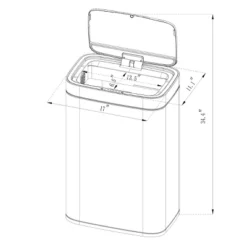 Motion Wastebasket With Liner - Brightroom™ -Home Improvement Store GUEST 7f75f16e 95a3 4cab a642 97207e054cc7