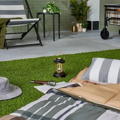 LED Lantern Black/Gold - Hearth & Hand™ With Magnolia 3 LED Lantern Black/Gold - Hearth & Hand™ With Magnolia