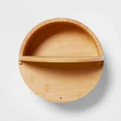 9" X 4" Circular Hinge Lid Bamboo Countertop Organizer - Brightroom™ -Home Improvement Store GUEST 81297cee 828e 489b 8a0f ef51bc16d46d