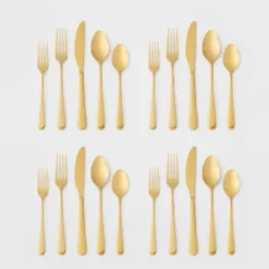 20pc Harrington Flatware Set Gold - Threshold™ 7 20pc Harrington Flatware Set Gold - Threshold™ -Home Improvement Store GUEST 83f8ea2e 2885 4bf8 9e92 e1aa54e1e88c