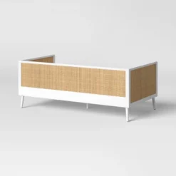 Rattan And Wood Kids' Daybed White - Pillowfort™ -Home Improvement Store GUEST 8444560c 58cf 4c96 81de faa1dbba6859