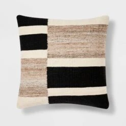 Oversized Blocked Woven Square Throw Pillow - Threshold™ -Home Improvement Store GUEST 864410dc 2c42 4709 81f7 2d6de2ae0e28