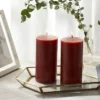 2pk Pillars Warm Cider & Cinnamon Red - Threshold™ -Home Improvement Store GUEST 88dc92a0 d86a 4bb1 88a9 9a531c06cc3e
