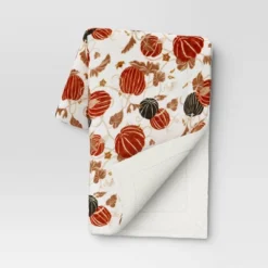 Pumpkin Printed Plush With Shearling Reverse Throw Blanket - Threshold™ 12 Pumpkin Printed Plush With Shearling Reverse Throw Blanket - Threshold™ -Home Improvement Store GUEST 93689881 488d 4b25 86de 00ec94c729b1