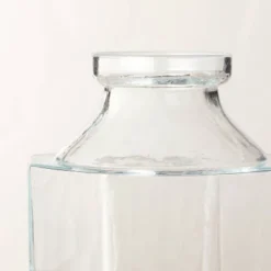 Octagonal Clear Glass Bottle Vase - Hearth & Hand™ With Magnolia -Home Improvement Store GUEST 99423c65 7cc3 45d1 a0be 06e5f32a1a79