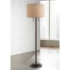 Possini Euro Design Garth Modern Floor Lamp Standing 63 1/2" Tall Oil Rubbed Bronze Burlap Fabric Drum Shade For Living Room Bedroom Office House Home -Home Improvement Store GUEST 995d7e4a c57a 413b a41d 3335a816bbad