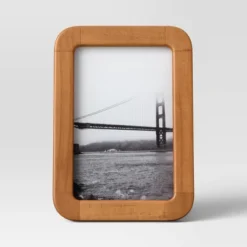 Rounded Corner Medium Wood Single Image Table Frame Brown - Threshold™ -Home Improvement Store GUEST 9b3f6f75 97f6 4c57 9490 5e78fa701d02