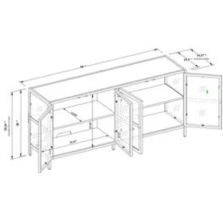Crystal Cove Glass TV Stand For TVs Up To 59" - Threshold™ Designed With Studio McGee -Home Improvement Store GUEST a13f9ad9 19e7 45e4 939d 0ee33acc8103
