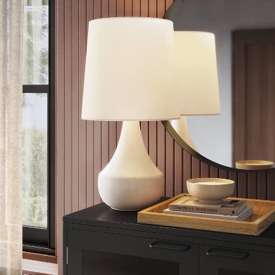 Montreal Wren Assembled Table Lamp White - Threshold™ 3 Montreal Wren Assembled Table Lamp White - Threshold™