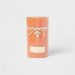 Ribbed Pillar Pumpkin Spice Candle - Threshold™ -Home Improvement Store GUEST a8a389a8 2349 43df a3c7 57f94581f426