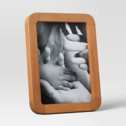 Rounded Corner Medium Wood Single Image Table Frame Brown - Threshold™ -Home Improvement Store GUEST aeaeb5b7 44c7 47fb 8eca 6a931e23c090