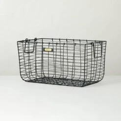 Wire Storage Basket Black - Hearth & Hand With Magnolia -Home Improvement Store GUEST b22a1734 78e8 485f ac33 f45b9366683c