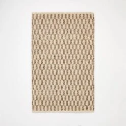 Checkered Stripe Rug Brown - Threshold™ Designed With Studio McGee -Home Improvement Store GUEST b2864ce6 6869 48dc 80bf 0c1c5704bc0f